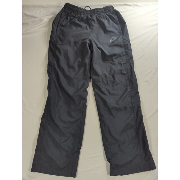 Nike Sportswear M Black Windbreaker Track Pants Nylon Athletic Joggers - Picture 1 of 14